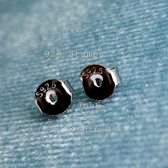 1.4CTW Light purple natural amethyst earrings in sterling silver - Picture 5 of 5